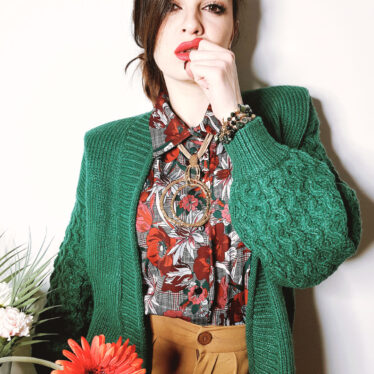 cardigan verde